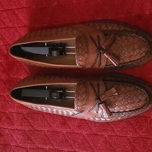 Massimo Emporio made in Spain Men's Brown Tassel Slip-on Loafers Size 9